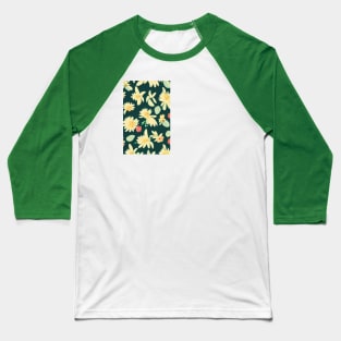 Pattern Flower Cool Design Baseball T-Shirt